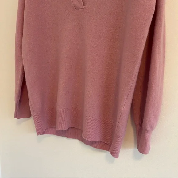 (SOLD) BABATON Merino Wool Blend Polo Sweater Pink Size XS - Picture 5 of 15
